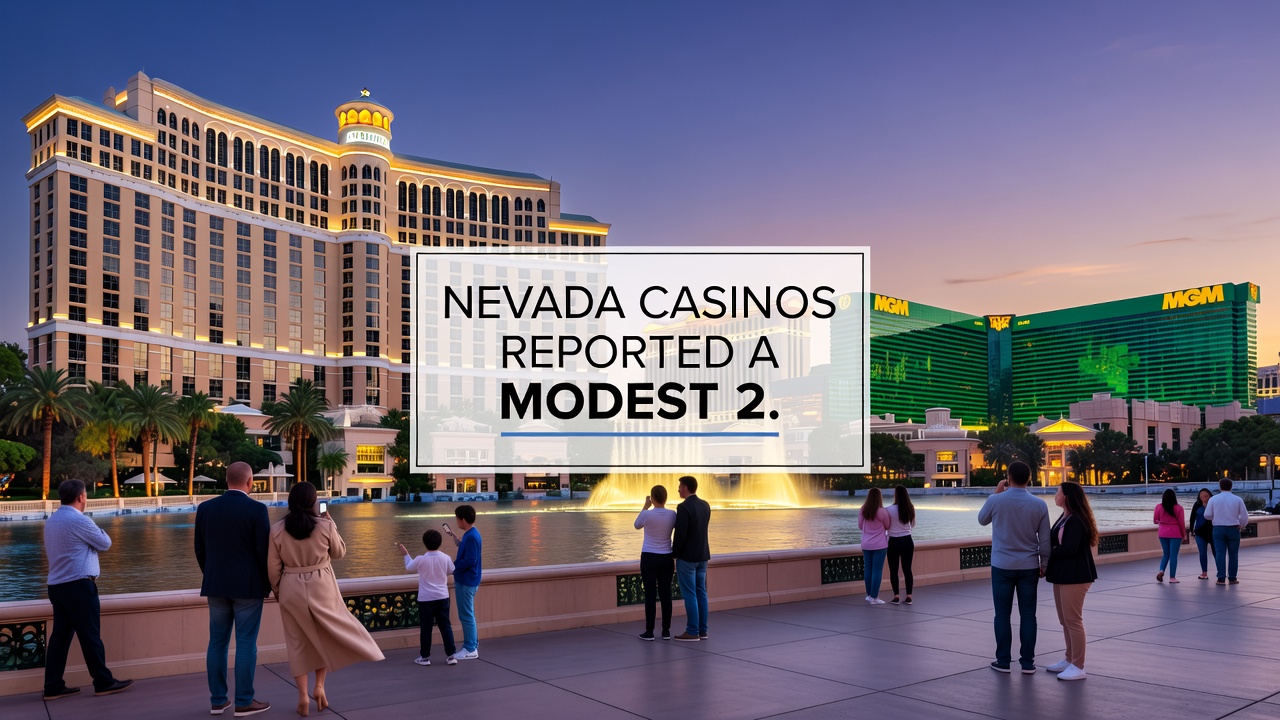 Chart displaying Nevada gaming revenue trends over recent months